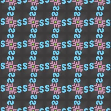 Vector seamless pattern texture background with geometric shapes, gradient co Stock Illustration