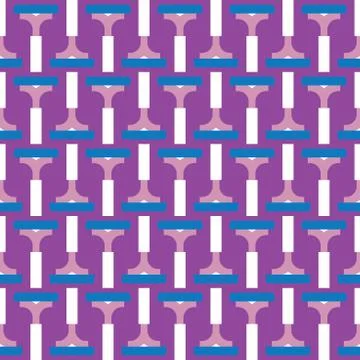 Vector seamless pattern texture background with geometric shapes, colored in  Stock Illustration