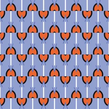 Vector seamless pattern texture background with geometric shapes, colored in  Illustrazione stock