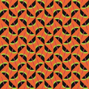 Vector seamless pattern texture background with geometric shapes, colored in  Stock Illustration