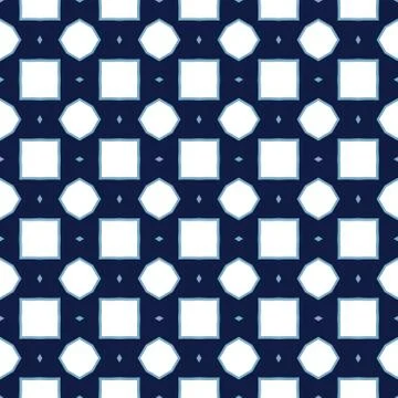 Vector seamless pattern texture background with geometric shapes, colored in  Stock Illustration