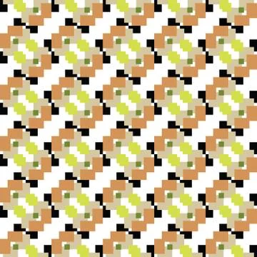 Vector seamless pattern texture background with geometric shapes, colored in  Stock Illustration