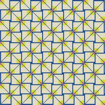 Vector seamless pattern texture background with geometric shapes, colored in  Stock Illustration