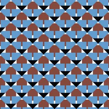 Vector seamless pattern texture background with geometric shapes, colored in  Stock Illustration