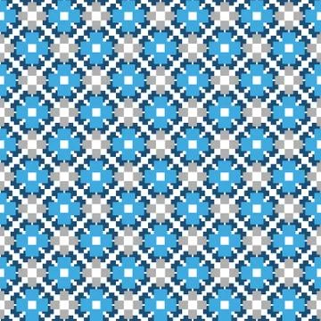 Vector seamless pattern texture background with geometric shapes, colored in  Stock Illustration