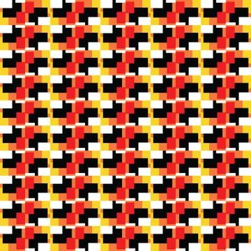 Vector seamless pattern texture background with geometric shapes, colored in  Stock Illustration