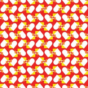 Vector seamless pattern texture background with geometric shapes, colored in  Stock Illustration