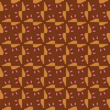 Vector seamless pattern texture background with geometric shapes, colored in  Stock Illustration