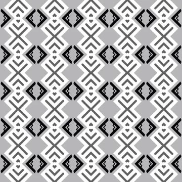Vector seamless pattern texture background with geometric shapes in grey, whi Ilustración de archivo