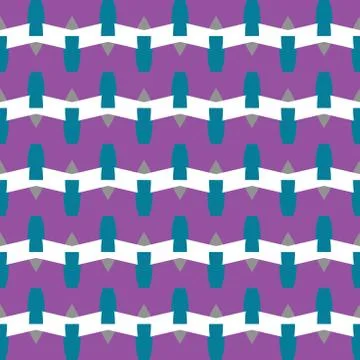 Vector seamless pattern texture background with geometric shapes, colored in  Stock Illustration