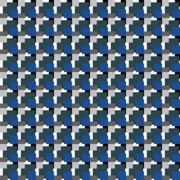 Vector seamless pattern texture background with geometric shapes, colored in  Illustrazione stock