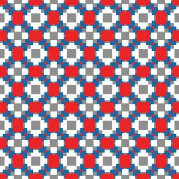 Vector seamless pattern texture background with geometric shapes, colored in  Stock Illustration