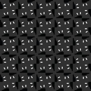 Vector seamless pattern texture background with geometric shapes, colored in  Stock Illustration