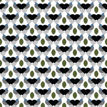 Vector seamless pattern texture background with geometric shapes, colored in  Illustrazione stock