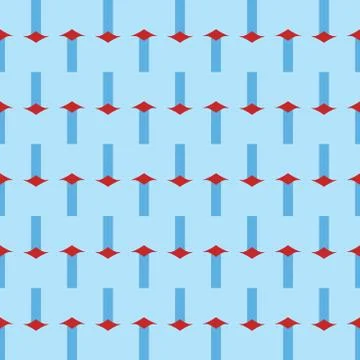 Vector seamless pattern texture background with geometric shapes, colored in  Stock Illustration