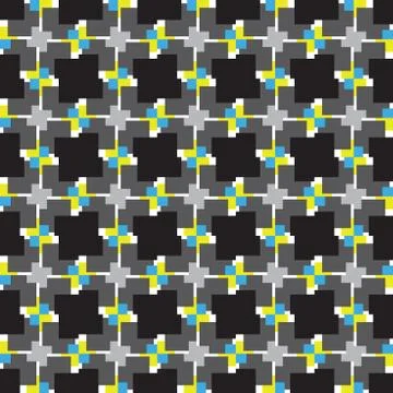 Vector seamless pattern texture background with geometric shapes, colored in  Illustrazione stock