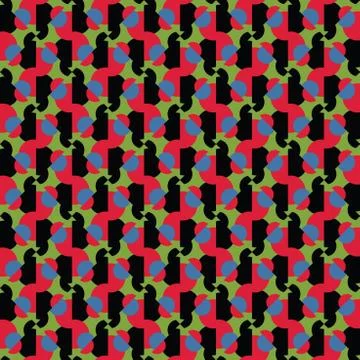 Vector seamless pattern texture background with geometric shapes, colored in  Illustrazione stock