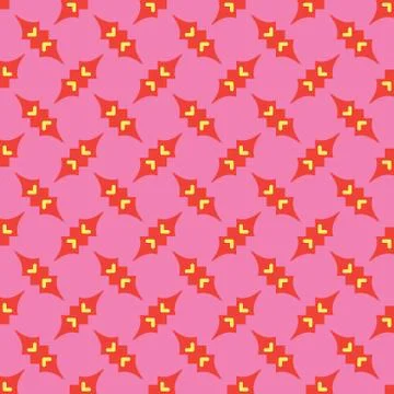 Vector seamless pattern texture background with geometric shapes, colored in  Stock Illustration