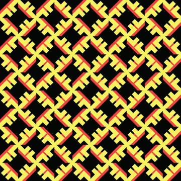 Vector seamless pattern texture background with geometric shapes, colored in  Stock Illustration