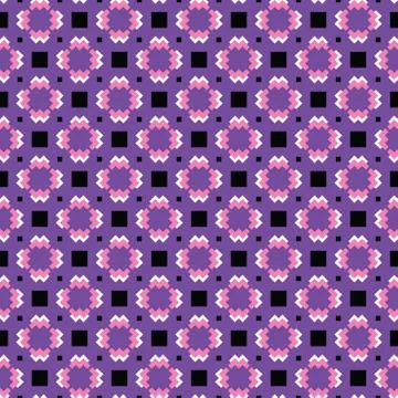 Vector seamless pattern texture background with geometric shapes, colored in  Stock Illustration