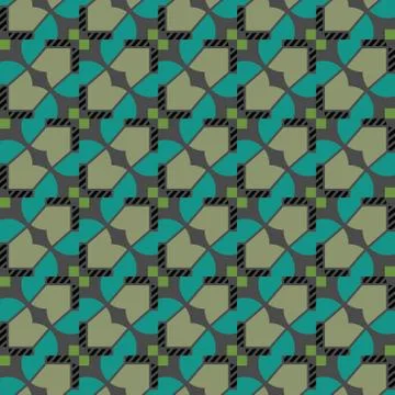 Vector seamless pattern texture background with geometric shapes, colored in  Illustrazione stock