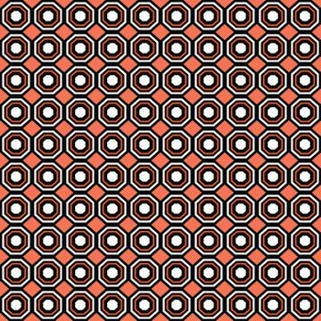 Vector seamless pattern texture background with geometric shapes, colored in  Stock Illustration