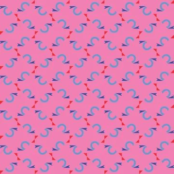 Vector seamless pattern texture background with geometric shapes, colored in  Stock Illustration