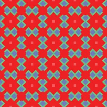 Vector seamless pattern texture background with geometric shapes, colored in  Stock Illustration