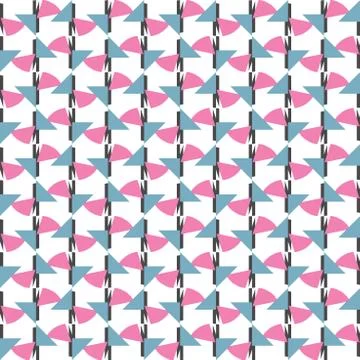 Vector seamless pattern texture background with geometric shapes, colored in  Stock Illustration