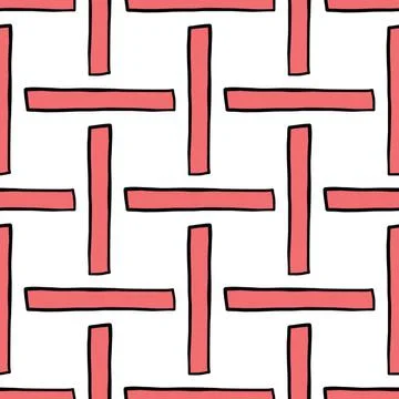 Vector seamless pattern, texture background. Hand drawn and colored Illustrazione stock