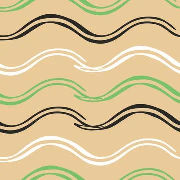 Vector seamless pattern, texture background. Hand drawn and colored Stock Illustration