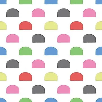 Vector seamless pattern, texture background. Hand drawn and colored Stock Illustration