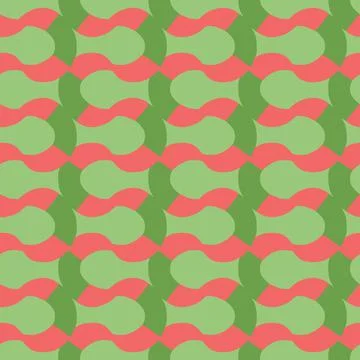 Vector seamless pattern, texture background. Hand drawn, red, green colors. Stockillustratie