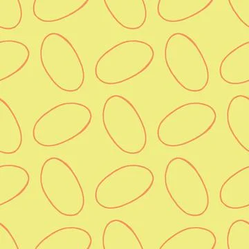 Vector seamless pattern, texture background. Hand drawn, yellow, orange color Stock Illustration