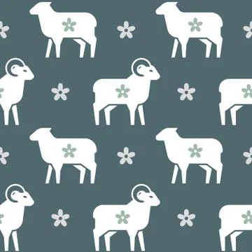 Vector seamless pattern on the theme of farming, sleep and so on. Stock Illustration