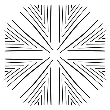 Vector seamless pattern tile - hand drawn decorative symmetrical element 库存插图