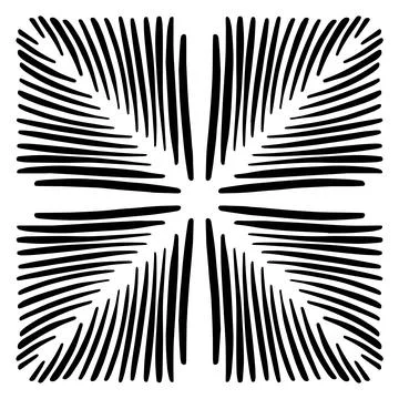 Vector seamless pattern tile - hand drawn decorative symmetrical element Stock Illustration