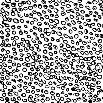 Vector seamless pattern with tiny black round scribbles hand painted  ink o.. 스톡 일러스트