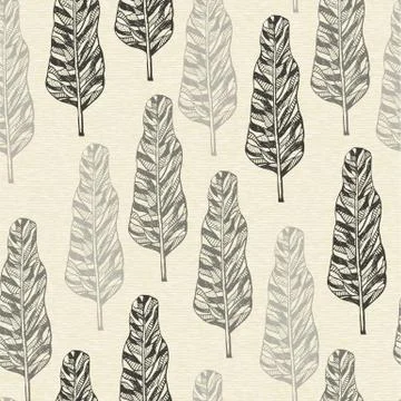 Vector seamless pattern with trees Illustrazione stock