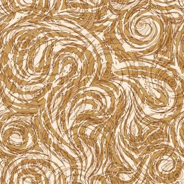 Vector seamless pattern in trendy Set Sail Champagne colors. Torn stripes and Stock Illustration