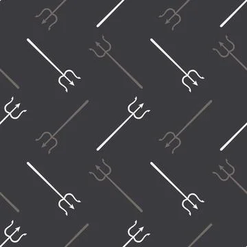 Vector seamless pattern with tridents. Minimalistic men's pattern. Image wi.. 스톡 일러스트