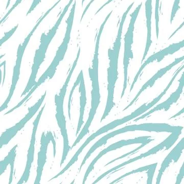 Vector seamless pattern of turquoise lines and corners on a white background Stock Illustration