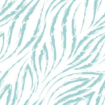 Vector seamless pattern of turquoise lines and corners on a white background Stock Illustration