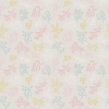 Vector seamless pattern with twigs. Stock Illustration