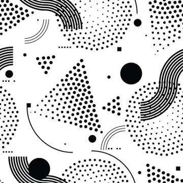 Vector seamless pattern. Universal repeating geometric abstract Stock Illustration