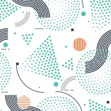 Vector seamless pattern. Universal repeating geometric abstract Stock Illustration