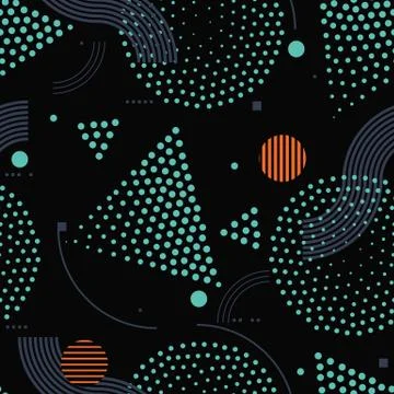 Vector seamless pattern. Universal repeating geometric abstract Stock Illustration