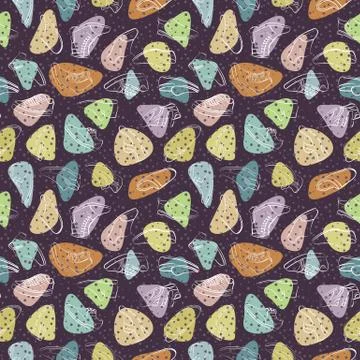 Vector seamless pattern of variety men shoes 스톡 일러스트