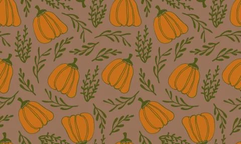 Vector seamless pattern of vegetables Stock Illustration