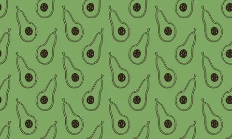 Vector seamless pattern of vegetables Stock Illustration